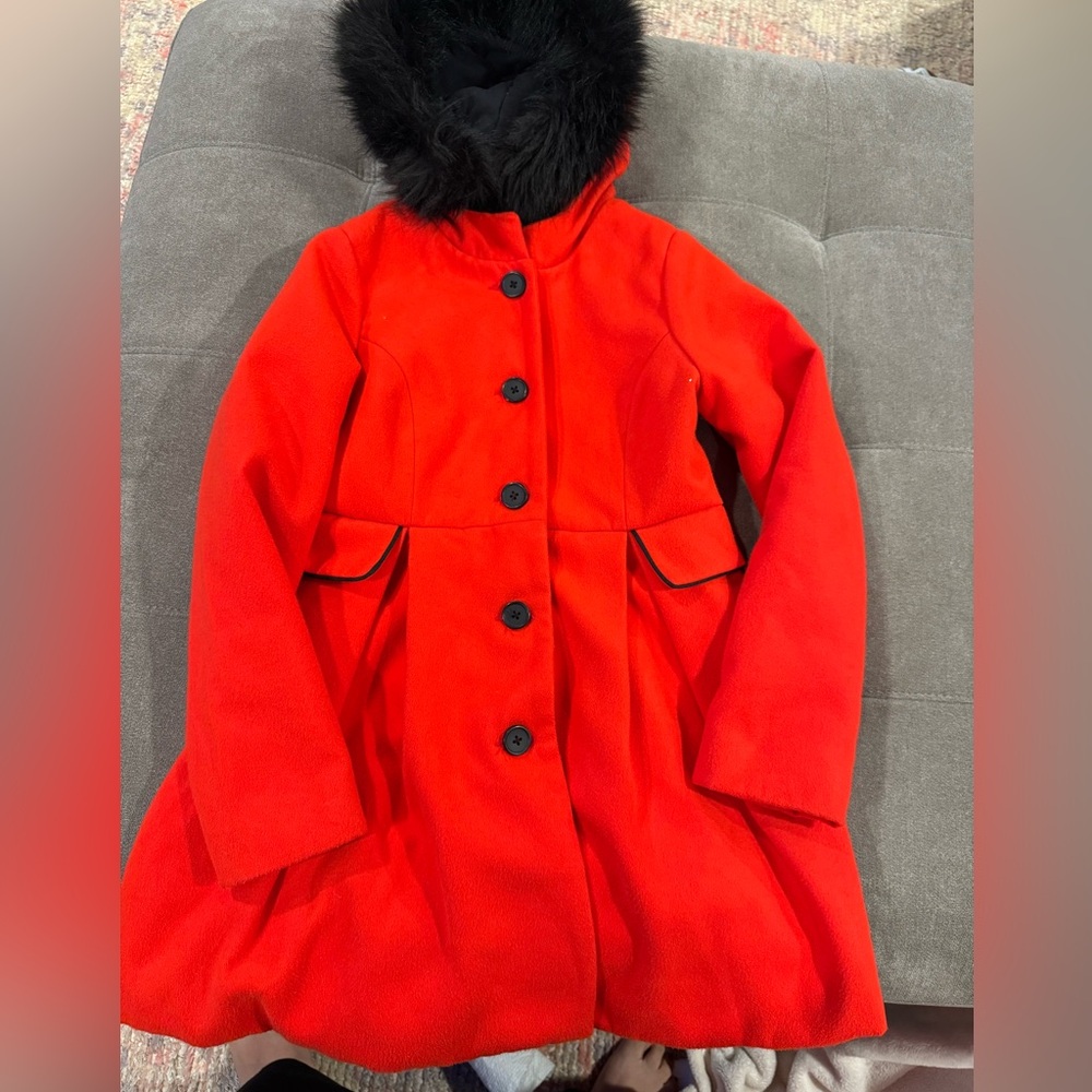 Cat & Jack Red and Black Coat